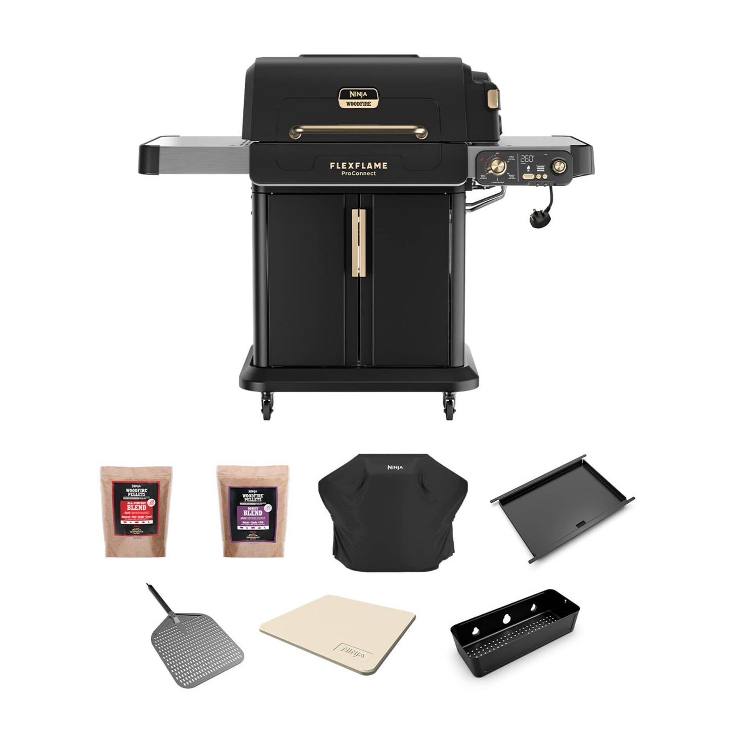 Ninja FlexFlame ProConnect Gas BBQ Ultimate 5-in-1 Bundle