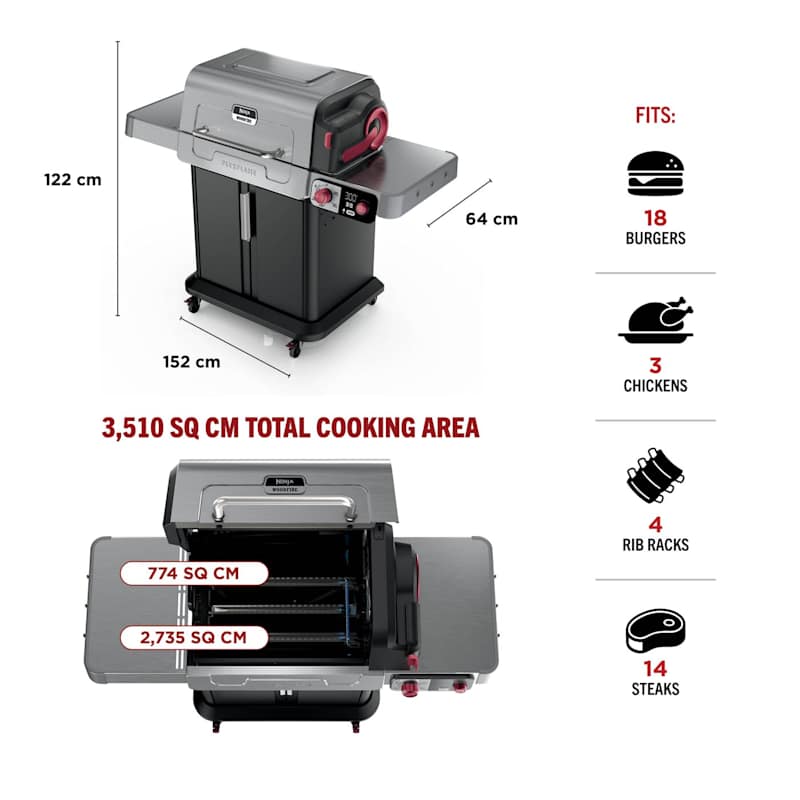 Ninja FlexFlame Gas BBQ & Outdoor Cooking System