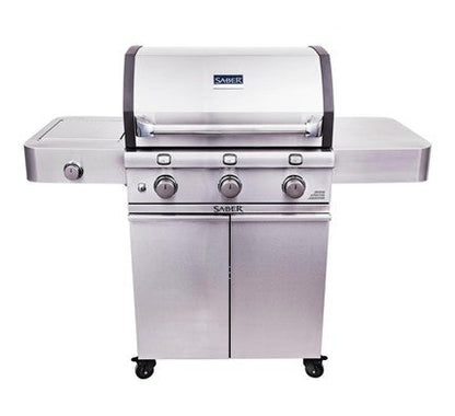 Saber Deluxe Stainless 3-Burner Grill