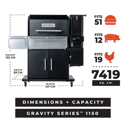 Masterbuilt Gravity Series 1150 BBQ & Smoker Starter Pack