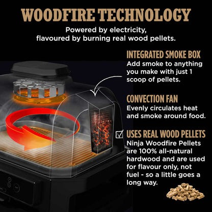 Ninja Woodfire Pro XL Electric BBQ Grill & Smoker