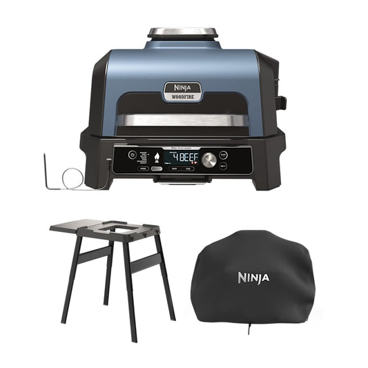 Ninja Woodfire Pro Connect XL Grill & Smoker with Stand & Cover